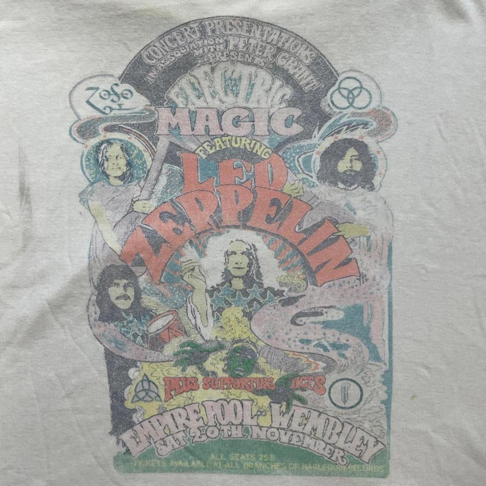 Led Zeppelin Cropped Preowned Large T-Shirt